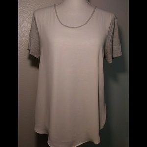 Grey and White Loft T-Shirt
